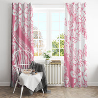 Polynesian Tiare Flower Pink Pastel Vibes Window Curtain LT14 - Polynesian Pride