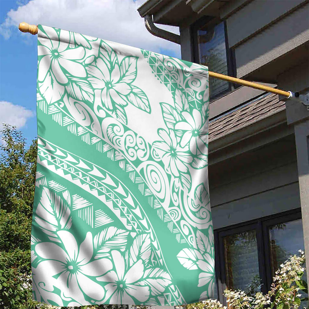 Polynesian Tiare Flower Cyan Pastel Vibes Garden Flag LT14 - Polynesian Pride