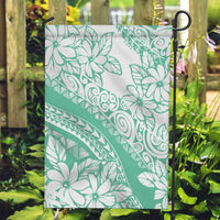 Polynesian Tiare Flower Cyan Pastel Vibes Garden Flag LT14 Garden Flag Cyan - Polynesian Pride