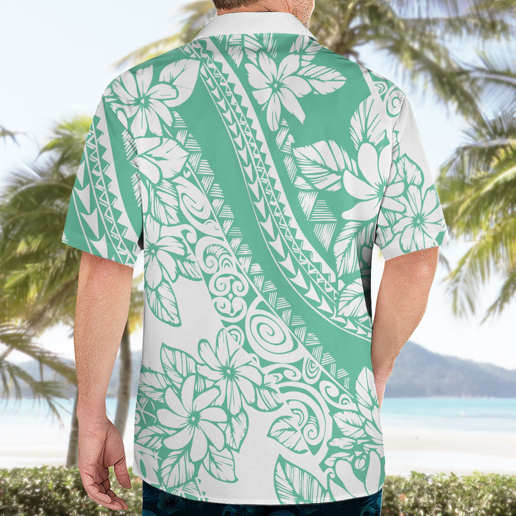 Polynesian Tiare Flower Cyan Pastel Vibes Hawaiian Shirt LT14 - Polynesian Pride