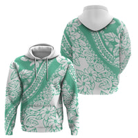 Polynesian Tiare Flower Cyan Pastel Vibes Hoodie LT14 - Polynesian Pride
