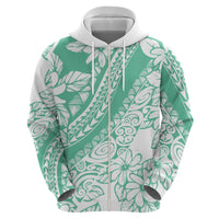 Polynesian Tiare Flower Cyan Pastel Vibes Hoodie LT14 - Polynesian Pride