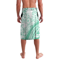 Polynesian Tiare Flower Cyan Pastel Vibes Lavalava LT14 - Polynesian Pride