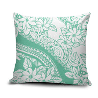 Polynesian Tiare Flower Cyan Pastel Vibes Pillow Cover LT14 Cyan - Polynesian Pride