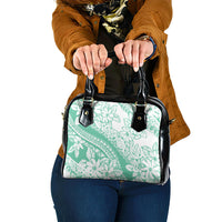 Polynesian Tiare Flower Cyan Pastel Vibes Shoulder Handbag LT14 One Size Cyan - Polynesian Pride