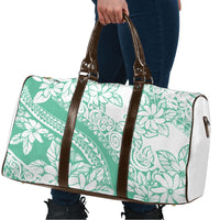 Polynesian Tiare Flower Cyan Pastel Vibes Travel Bag LT14 - Polynesian Pride