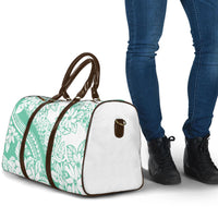 Polynesian Tiare Flower Cyan Pastel Vibes Travel Bag LT14 - Polynesian Pride