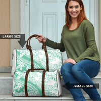 Polynesian Tiare Flower Cyan Pastel Vibes Travel Bag LT14 - Polynesian Pride