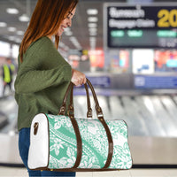 Polynesian Tiare Flower Cyan Pastel Vibes Travel Bag LT14 - Polynesian Pride