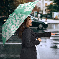 Polynesian Tiare Flower Cyan Pastel Vibes Umbrella LT14 - Polynesian Pride