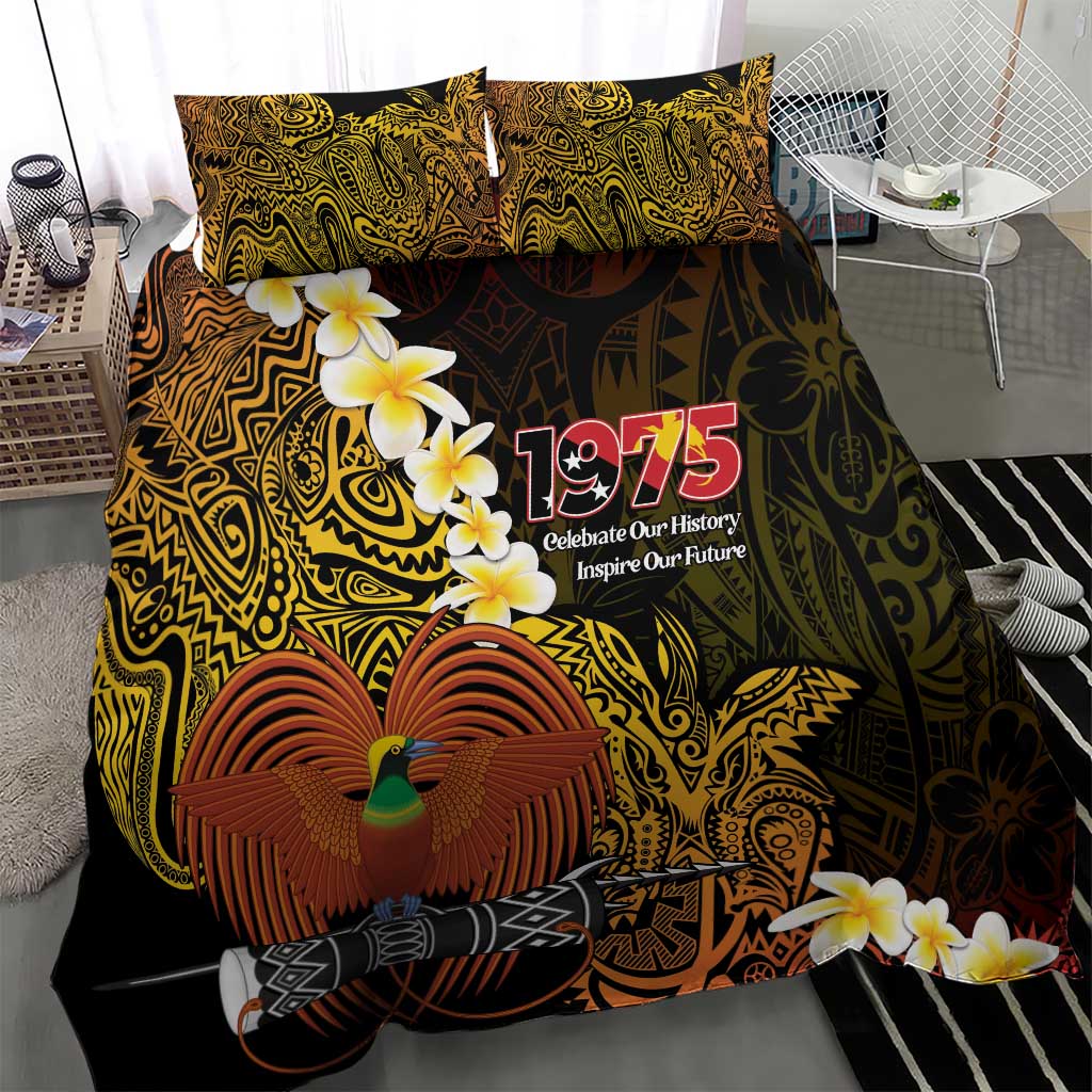 Papua New Guinea 1975 Bedding Set Create Our History Inspire Our Future - Polynesian Pride