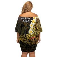 Papua New Guinea 1975 Family Matching Off Shoulder Short Dress and Hawaiian Shirt Create Our History Inspire Our Future - Polynesian Pride