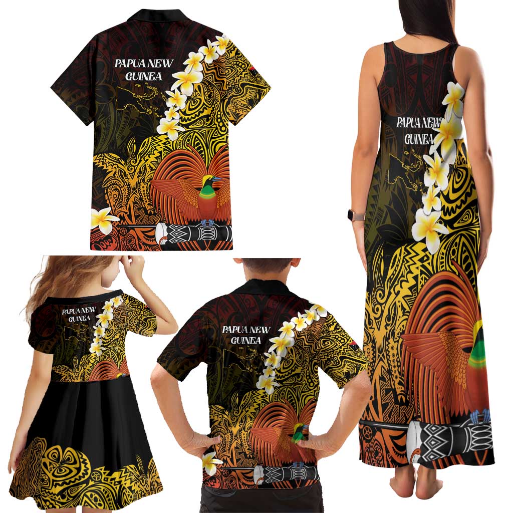 Papua New Guinea 1975 Family Matching Tank Maxi Dress and Hawaiian Shirt Create Our History Inspire Our Future - Polynesian Pride