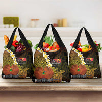 Papua New Guinea 1975 Grocery Bag Create Our History Inspire Our Future LT14 3-pack One Size Black - Polynesian Pride