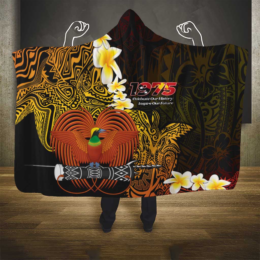 Papua New Guinea 1975 Hooded Blanket Create Our History Inspire Our Future - Polynesian Pride