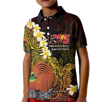 Papua New Guinea 1975 Kid Polo Shirt Create Our History Inspire Our Future - Polynesian Pride