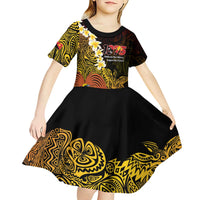 Papua New Guinea 1975 Kid Short Sleeve Dress Create Our History Inspire Our Future - Polynesian Pride