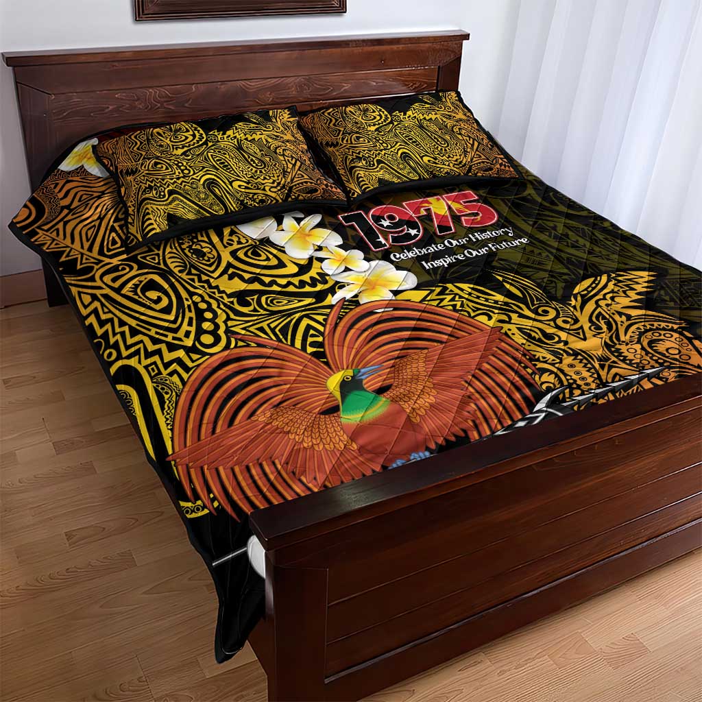 Papua New Guinea 1975 Quilt Bed Set Create Our History Inspire Our Future - Polynesian Pride