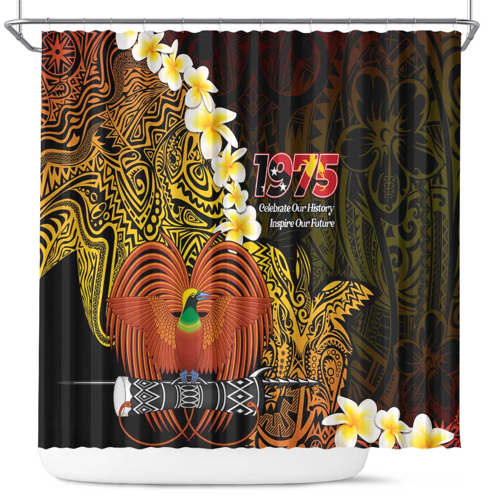 Papua New Guinea 1975 Shower Curtain Create Our History Inspire Our Future - Polynesian Pride