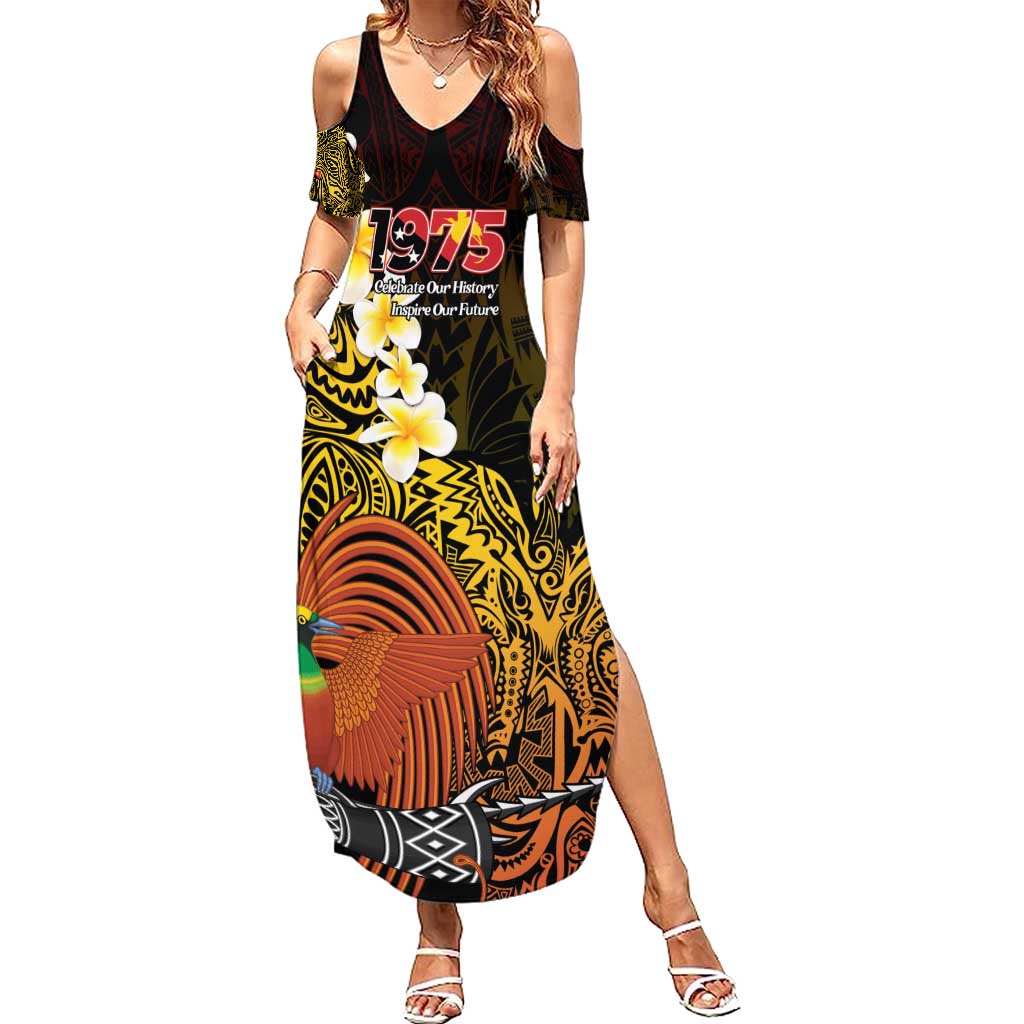 Papua New Guinea 1975 Summer Maxi Dress Create Our History Inspire Our Future - Polynesian Pride