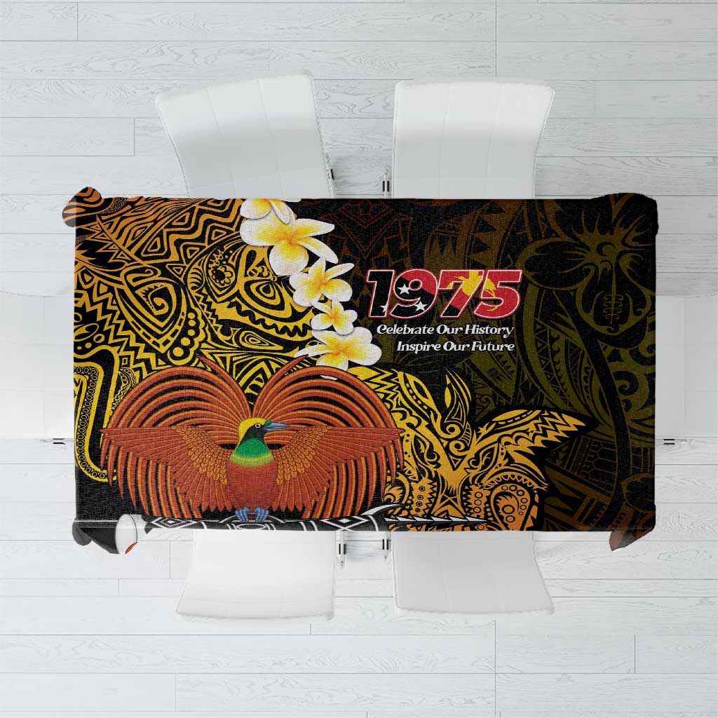 Papua New Guinea 1975 Tablecloth Create Our History Inspire Our Future LT14 Black - Polynesian Pride