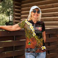 Papua New Guinea 1975 Women Polo Shirt Create Our History Inspire Our Future - Polynesian Pride