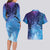 New Zealand Matariki Couples Matching Long Sleeve Bodycon Dress and Hawaiian Shirt Aotearoa Maori New Year Galaxy Maori Silver Fern