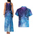 New Zealand Matariki Couples Matching Tank Maxi Dress and Hawaiian Shirt Aotearoa Maori New Year Galaxy Maori Silver Fern