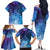 New Zealand Matariki Family Matching Off The Shoulder Long Sleeve Dress and Hawaiian Shirt Aotearoa Maori New Year Galaxy Maori Silver Fern