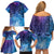 New Zealand Matariki Family Matching Off Shoulder Short Dress and Hawaiian Shirt Aotearoa Maori New Year Galaxy Maori Silver Fern