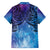 New Zealand Matariki Family Matching Off Shoulder Short Dress and Hawaiian Shirt Aotearoa Maori New Year Galaxy Maori Silver Fern