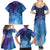 New Zealand Matariki Family Matching Summer Maxi Dress and Hawaiian Shirt Aotearoa Maori New Year Galaxy Maori Silver Fern