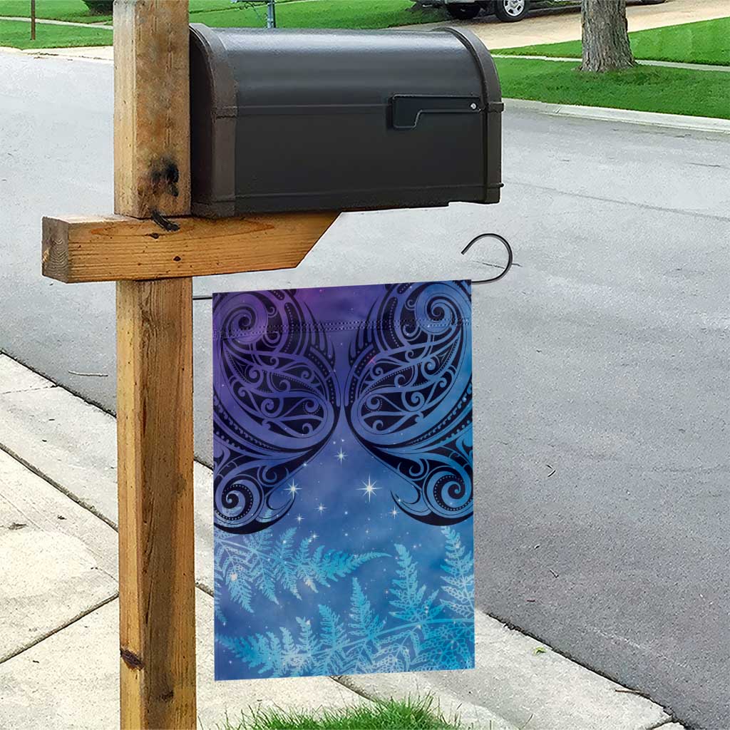 New Zealand Matariki Garden Flag Aotearoa Maori New Year Galaxy Maori Silver Fern