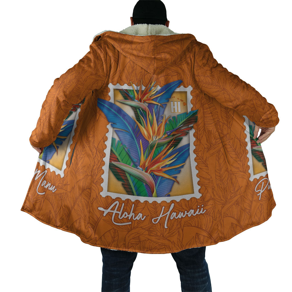 Aloha Hawaii Pua Manu Cloak Hawaiian Bird of Paradise Flowers Stylized Stamp LT14 - Polynesian Pride