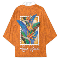 Aloha Hawaii Pua Manu Kimono Hawaiian Bird of Paradise Flowers Stylized Stamp LT14 - Polynesian Pride