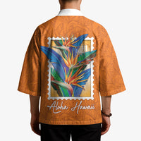 Aloha Hawaii Pua Manu Kimono Hawaiian Bird of Paradise Flowers Stylized Stamp LT14 - Polynesian Pride
