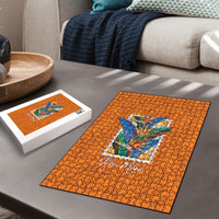Aloha Hawaii Pua Manu Puzzle Hawaiian Bird of Paradise Flowers Stylized Stamp LT14 - Polynesian Pride