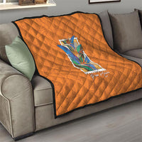 Aloha Hawaii Pua Manu Quilt Hawaiian Bird of Paradise Flowers Stylized Stamp LT14 - Polynesian Pride