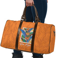 Aloha Hawaii Pua Manu Travel Bag Hawaiian Bird of Paradise Flowers Stylized Stamp LT14 - Polynesian Pride