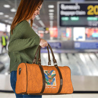 Aloha Hawaii Pua Manu Travel Bag Hawaiian Bird of Paradise Flowers Stylized Stamp LT14 - Polynesian Pride