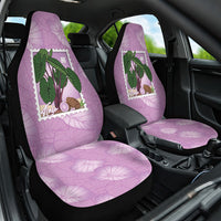 Aloha Hawaii Kalo Car Seat Cover Hawaiian Taro Leaves Stylized Stamp LT14 One Size Purple - Polynesian Pride