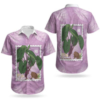 Aloha Hawaii Kalo Couples Matching Tank Maxi Dress and Hawaiian Shirt Hawaiian Taro Leaves Stylized Stamp LT14 - Polynesian Pride