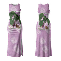Aloha Hawaii Kalo Couples Matching Tank Maxi Dress and Hawaiian Shirt Hawaiian Taro Leaves Stylized Stamp LT14 - Polynesian Pride