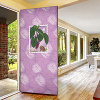 Aloha Hawaii Kalo Door Cover Hawaiian Taro Leaves Stylized Stamp LT14 - Polynesian Pride