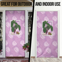 Aloha Hawaii Kalo Door Cover Hawaiian Taro Leaves Stylized Stamp LT14 - Polynesian Pride