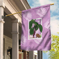 Aloha Hawaii Kalo Garden Flag Hawaiian Taro Leaves Stylized Stamp LT14 House Flag Purple - Polynesian Pride