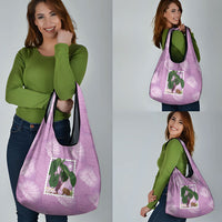 Aloha Hawaii Kalo Grocery Bag Hawaiian Taro Leaves Stylized Stamp LT14 - Polynesian Pride