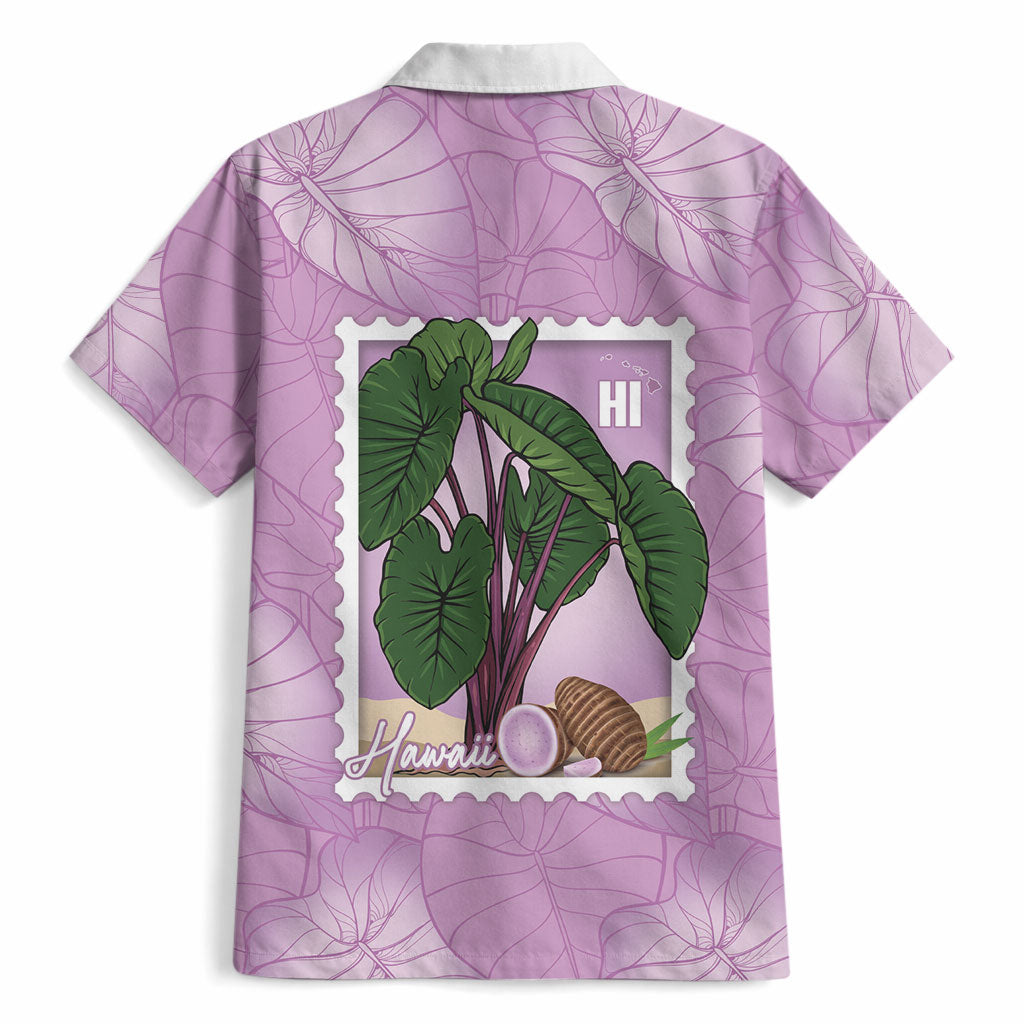 Aloha Hawaii Kalo Hawaiian Shirt Hawaiian Taro Leaves Stylized Stamp LT14 - Polynesian Pride