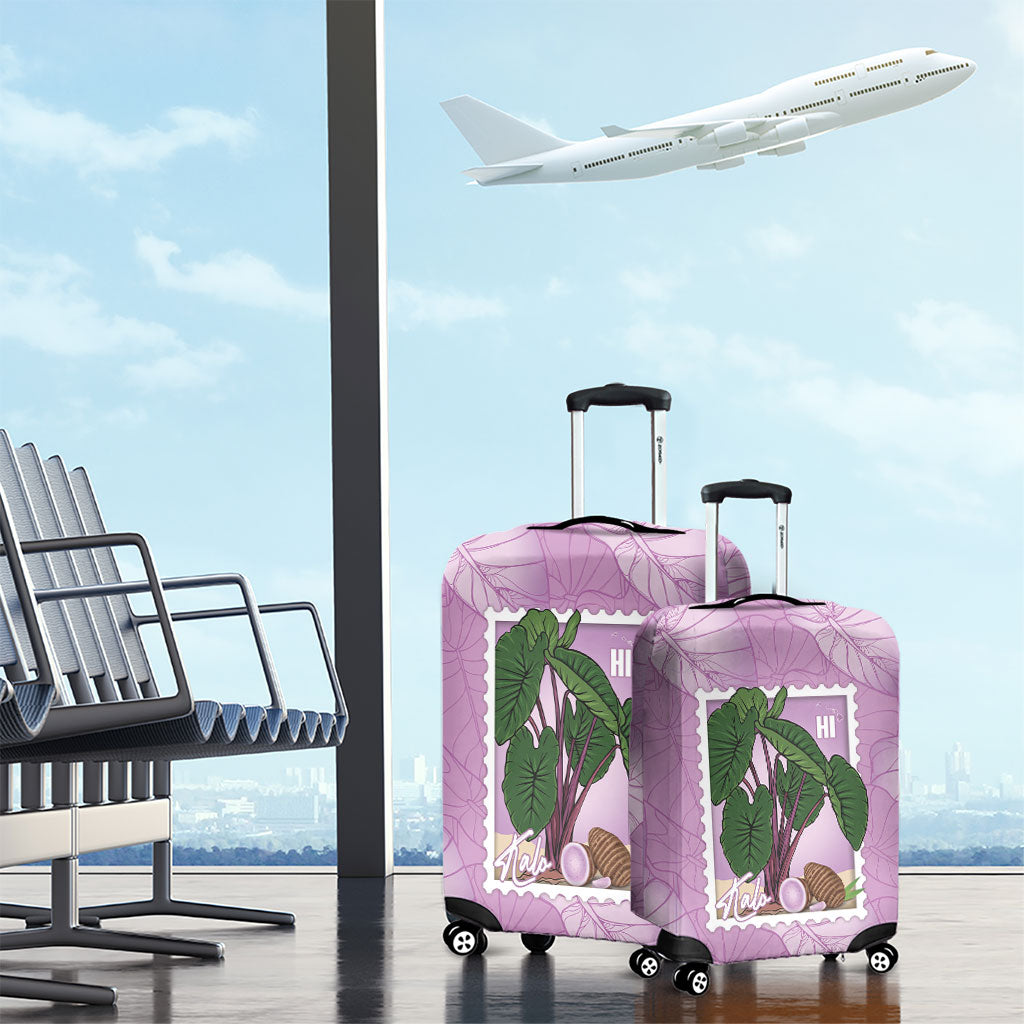 Aloha Hawaii Kalo Luggage Cover Hawaiian Taro Leaves Stylized Stamp LT14 - Polynesian Pride