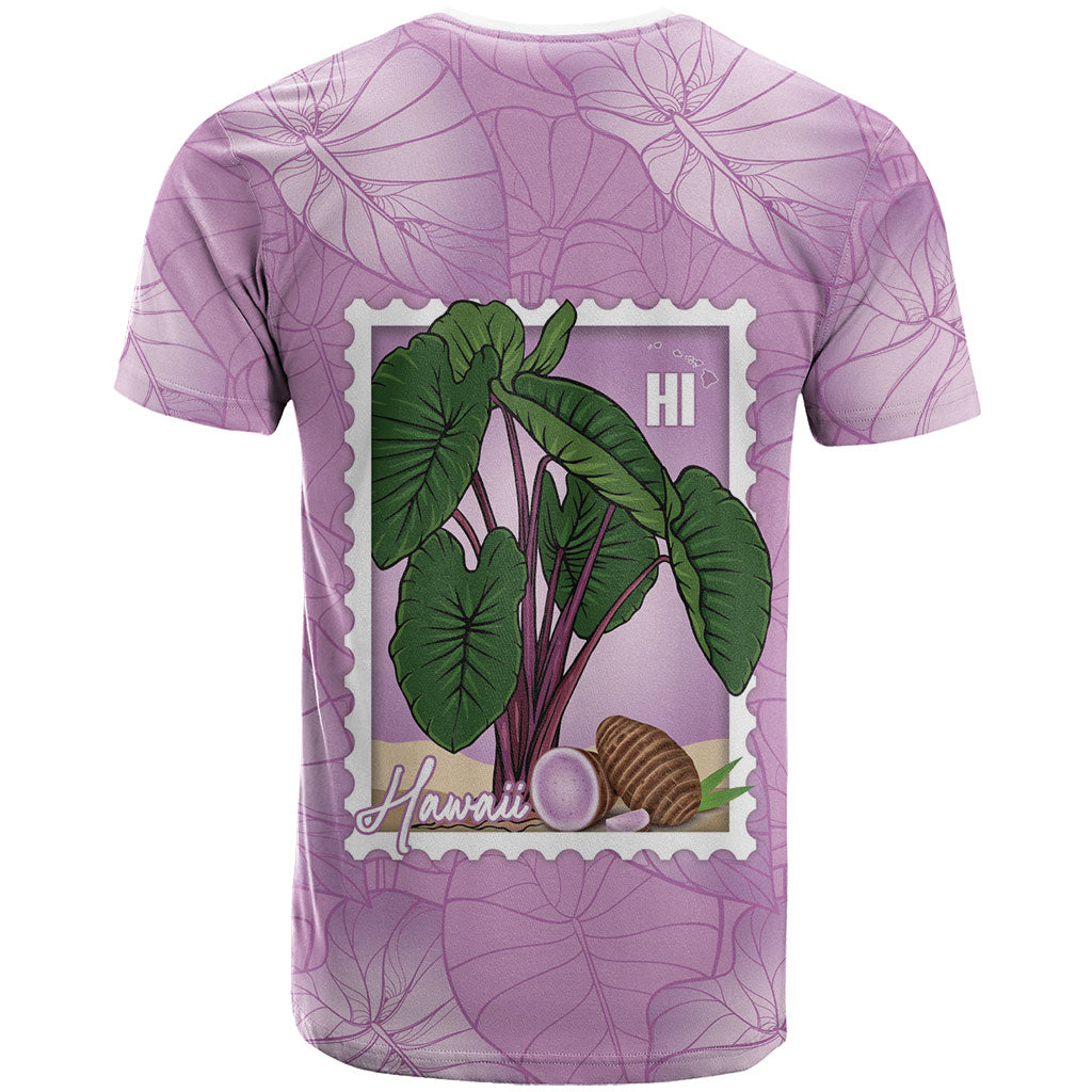 Aloha Hawaii Kalo T Shirt Hawaiian Taro Leaves Stylized Stamp LT14 - Polynesian Pride